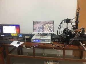 廣西某大學現(xiàn)場進行的材料阻抗測試